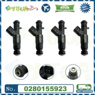 4pcs Fuel injector 0280155923 For Jeep Cherokee XJ 96-01 4.0L & Cadillac Oldsmobile 4.0L 4.6L Car En