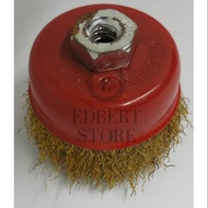 Camel brass bowl brush