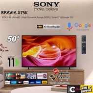 Sony TV Android 50 Inch 4K HDR Android TV / Google TV  - KD-50X75 / KD-50X75K *Free Bracket *