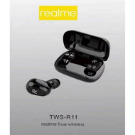 Headset Bluetooth Realme TWS-R11 True Wireless Earbuds Super Bass In Ear BIsa Telpon dan Musik