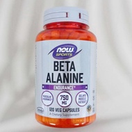 เบต้าอะลานีน Sports Beta-Alanine Endurance 750 mg 120 Veg Capsules _ NOW Foods®