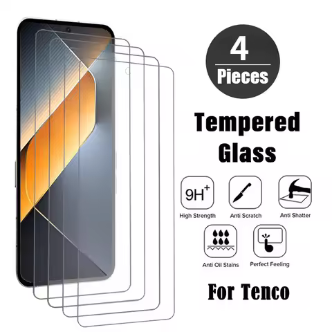 4Pcs HD Screen Protector for Tecno Pova 6 5 Pro Neo 5G Protective Film for Tecno Spark 9 8 9T 8T 8C 