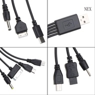 NEX Universal USB To Multi Plug Cellphone Charger Cable 10 in 1 USB Cable For Smartphone Charger Cab