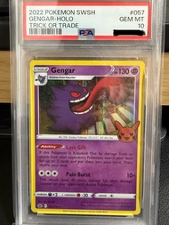 2022 Pokemon SWSH Gengar Holo Trick or Trade PSA 10