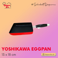 Yoshikawa Eggpan / Teflon Persegi 13 x 18 cm