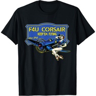 F4U Corsair WW2 Plane Pinup Girl Warbird Airshow Shirt T-Shirt