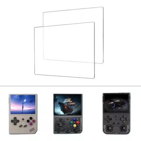 HD Tempered Glass Protector Film for Anbernic RG35XX, RG353VS, Miyoo Mini Plus, R33S, 3.5 inch Scree