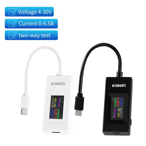 Type-C Current Voltage Tester KWS-066C HD Colour Screen Tester Battery Capacity Monitor Portable Mob
