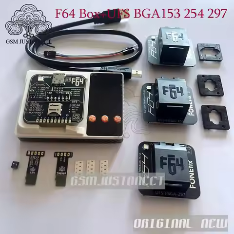 F64 box + BGA UFS 153/254/297 BGA Socket Adapter with ISP Adapter