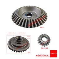Set of big and small gears for final drive of  Jinma JM184 /  JM254 / JM284, part number : 184.31.10