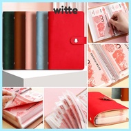 WITTE 100 Envelopes Money Saving Challenge, Large Capacity Save Money Money Collection Book, Funny P