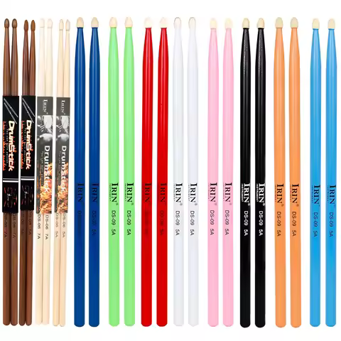1 Pair Colorful Drumsticks 5A/7A Drum Sticks Professional Drum Sticks Percussion Instrument Drum Acc