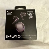 SOUL S-Play 2 真無線藍牙耳機附2.4G 發射器