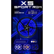 XTERO RIMS VARIO150 VARIO 150 SILVER GOLD BLACK 17 INCH RIM SPORT RIM HONDA VARIO X5 RIMS SCOOTER X 