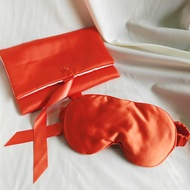 eye mask eye mask for sleeping Guerlain Eye Mask Set 2-Piece Set Eye Mask Storage Bag Bundle Orange 