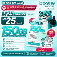 Simkad BeONE Mobile Prepaid SIM | Maxis 4G 5G | MNP Port In Malaysia | Pilih 4 Digit Beone Prepaid S