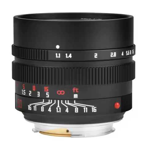 VLOGMAGIC 50mm F/1.1 Large Aperture Manual Focus Fixed Leica M / L Mount Lens Macular Focus