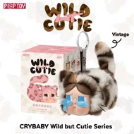 พร้อมส่งในไทย พวงกุญแจ Crybaby แมว POPMART  CRYBABY Crying Baby Leopard Cat Elastic Plush Pendant