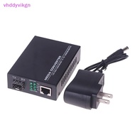 VHDD 1PCS Gigabit Media Converter 1 To 1 RJ45 Transceiver 10/100/1000M Fiber Optic With 3KM/20KM LC/