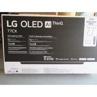 LG 77inch OLED TV, model OLED77CXPUA, 2020