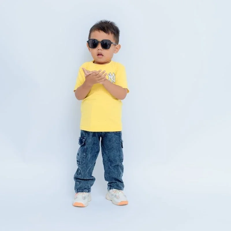 Cargo Jeans Anak Laki-Laki Usia 2-8 Tahun Celana Kimpul Anak