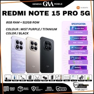 REDMI Note 15 Pro 5G [8GB RAM 512GB ROM] / Note 14 Pro 5G - Original XIAOMI REDMI Malaysia