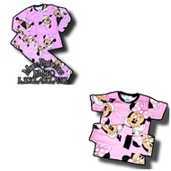 🌈Thr3e Sisters🌈🐭Minnie Mouse Pajamas set Mom Dad tag XL,3XL & Big Kids 9/10 In Pink