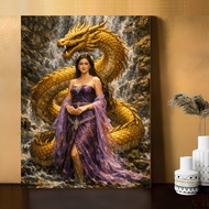 7 Angels Poster Painting Style Wall Decoration MDF Material