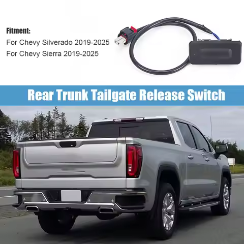 Car Rear Tailgate Release Switch for Chevrolet Silverado GMC Sierra 1500 2500HD 3500HD 4500HD 2019-2
