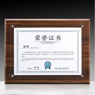 Medal Metal Authorization Plate Agent Distributor Trademark Authorization Letter Acrylic Crystal Pla