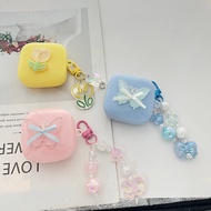 luxury case For baseus E19 E20 E16 BD1 E17 E18/E18B M3S M2S MC1 case Silicone Earphone Cover with ke