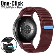 Official No Gap One Click Soft Nylon Watch Band for Samsung Galaxy Watch Ultra 47mm Replacement Fabr
