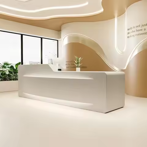 Reception Counter Cosmetics Beauty Salon Storage Cash Register Shop Desk Furniture Pulpit Front Tabl