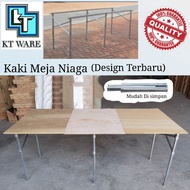 1.KT WARE 6FT NIGHT Market Foldable Table Rack Market Folding Table Stand Plywood Kaki Meja Besi Lipat Pasar MALAM NIAGA