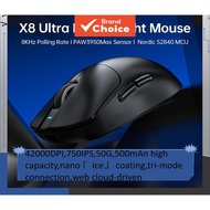 ATTACK SHARK X88kHz、PAW3950Max、BK52840 MCU、42000DPI、750IPS、50G、500mAn、“”。  Tetikus Ultra Ringan SHAR