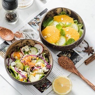 Environmentally Friendly Natural Coconut Bowl Wooden Ramen Fruit Salad Noodle Bowl Rice Bowl Craft D