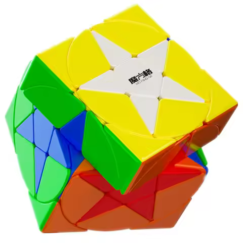 Qiyi Pentacle Cube Speed Magic Cube Stickerless Professional Fidget Toys Stars Cubo Magico Puzzle Ed