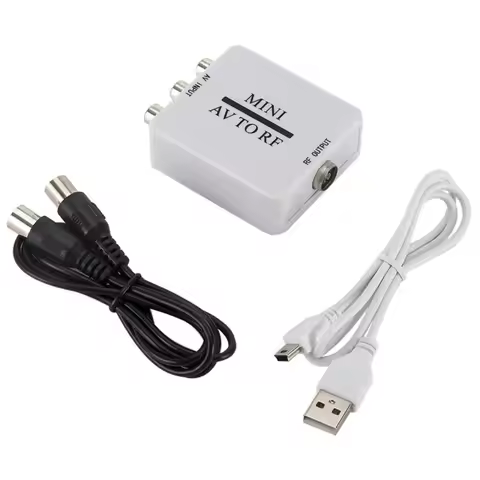AV To RF RCA AV To RF Converter TV Switcher Video Converter AV To RF Amplifier RCA To RF HD for TV/V