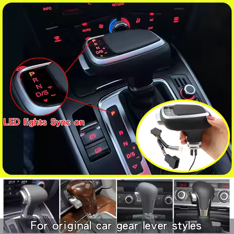 LED Gear Shift Knob For Audi A6 C6 C7 A4 B8 S6 A7 A5 8t Q5 8r Q7 4L A3 8P S5 S7 gear Stick Lever Hea