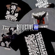 Wellmade Series 2.0 Silver | Lighted Reflective Silver T-shirt Top