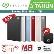 Certified Products  Seagate Backup Plus Slim 1TB/2TB  Hardisk Eksternal /HD/HDD/ Esternal 2.5" USB3.0  / Free Original Pouch