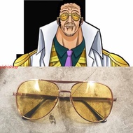 ONE PIECE Navy Admiral Borsalino Cosplay Glasses Kprusoian Kizaru Sunglasses