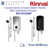 Rinnai REI-B330NP Crystal Series Electric Instant Water Heater with Handheld Shower and No Pump