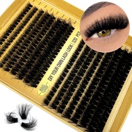 320 clusters 60D 80D 100D eyelash extensions clusters 8-16mm fluffy D-roll eyelash extensions eyelas