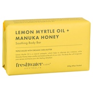 Freshwater Farm Australia Soothing Castile BODY BAR | Lemon Myrtle Oil + Manuka Honey | Natural Ingr
