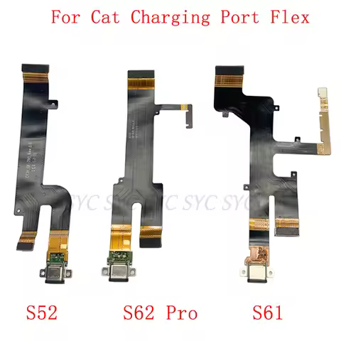 USB Charging Port Connector Board Flex For Cat S62 Pro S61 S52 Charging Connector Flex Cable Repair 
