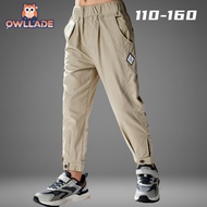 OWLLADE Cargo Jogger Pants for Kids Boy B03 in Khaki B02 4T-1