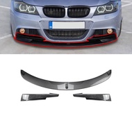 AMP-Z E90 Front Bumper Lip Splitter and side Flags for BMW 3 Series E90 M-Tech 2005-2008