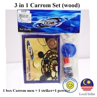 READY STOCK OGK Carrom Men set  kayu berkualiti / Buah carrom kayu set / Carrom kayu / Buah karrom /
