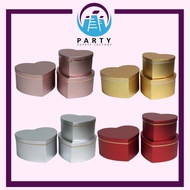 LOVE SHAPE CHROME GIFT BOX / BOUQUET BOX / SURPRISE BOX (W7503)